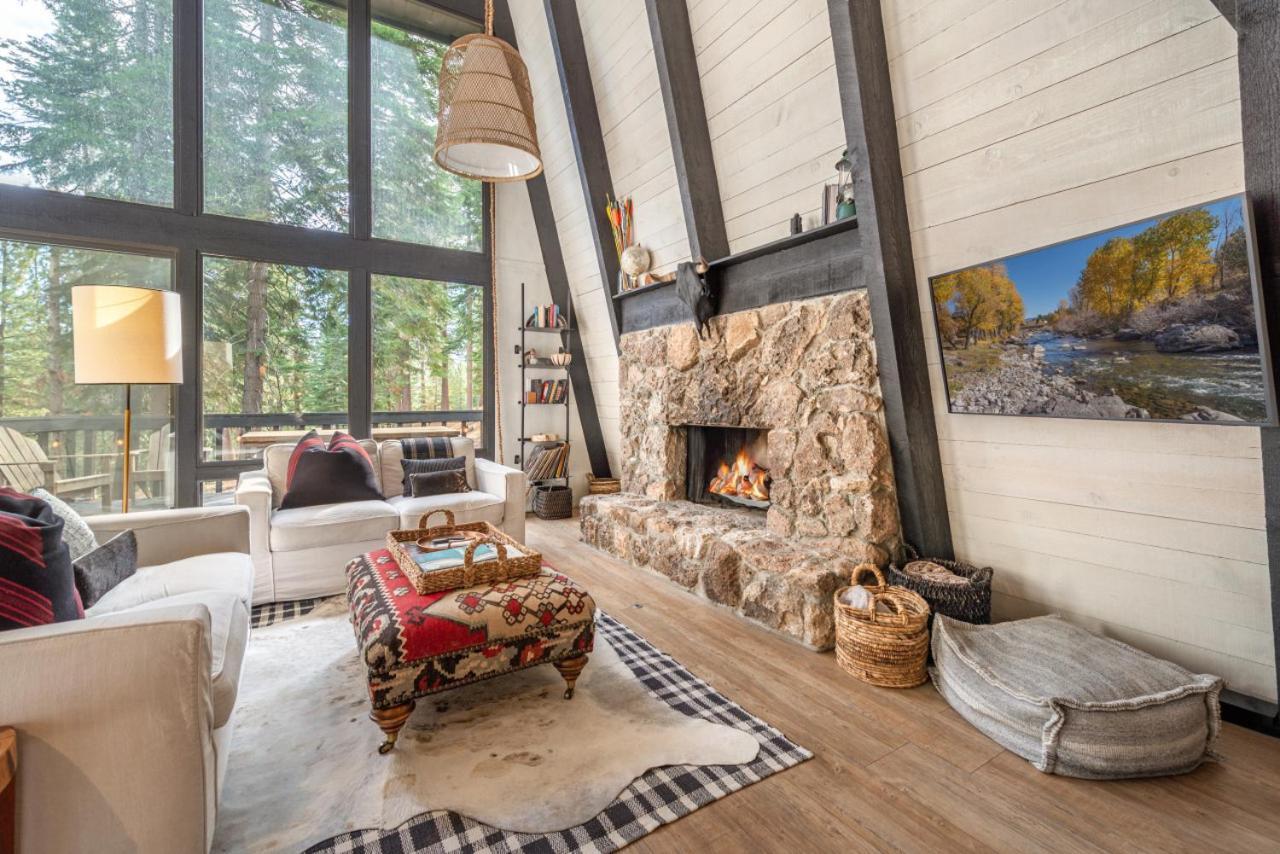 Mid Century Modern A-Frame Cabin At Northstar Villa Truckee Exterior photo